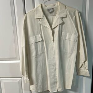 Ladies, long sleeve blouse, two large pockets, XL, oversize for comfort